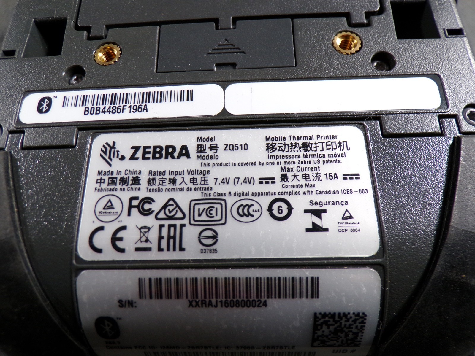 ZEBRA ZQ510 PRINTER