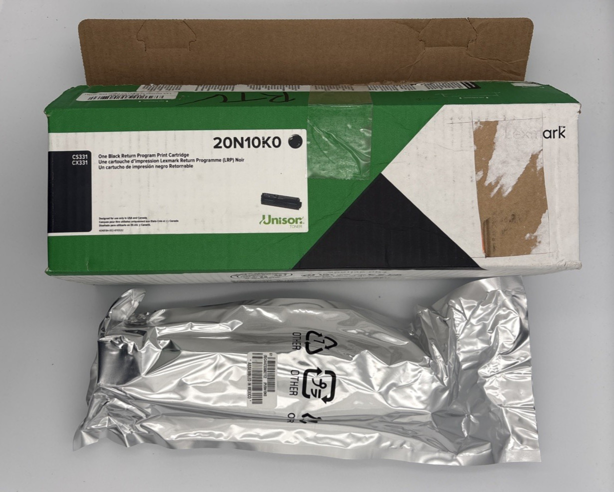 Lexmark 20N10K0 Black Toner Cartridge for CS331 CS431 CX331 CX431 Laser Printer