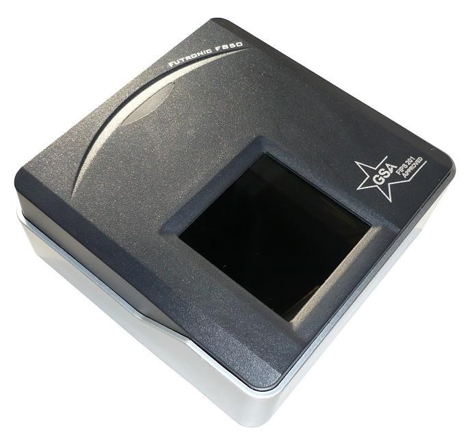 Futronic FS50 FBI Certified FIPS 201/PIV Dual Fingerprint Scanner New w/ USB Cab