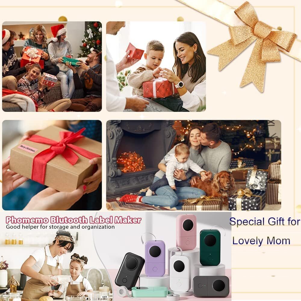 Phomemo D30 Label Maker Thermal Bluetooth Wireless Portable Labeling Printer