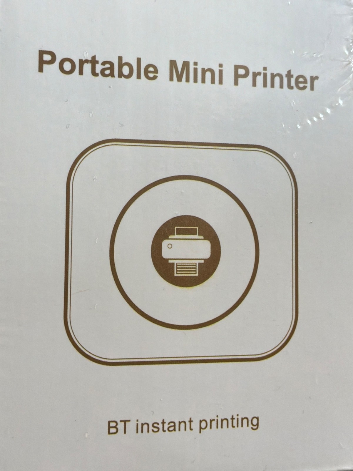 BT Portable Mini Mobile Printer Bluetooth Thermal Inkless B&W 203 DPI free ship