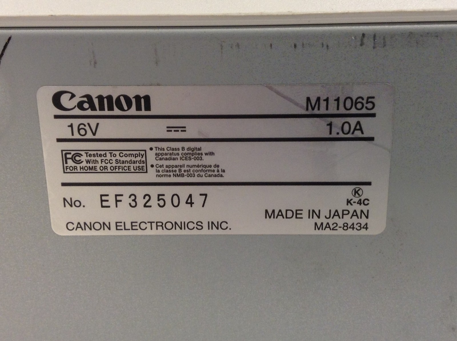 Canon imageFORMULA DR-2010C USB Document Scanner w/ ADF 450 Scan Count WORKING