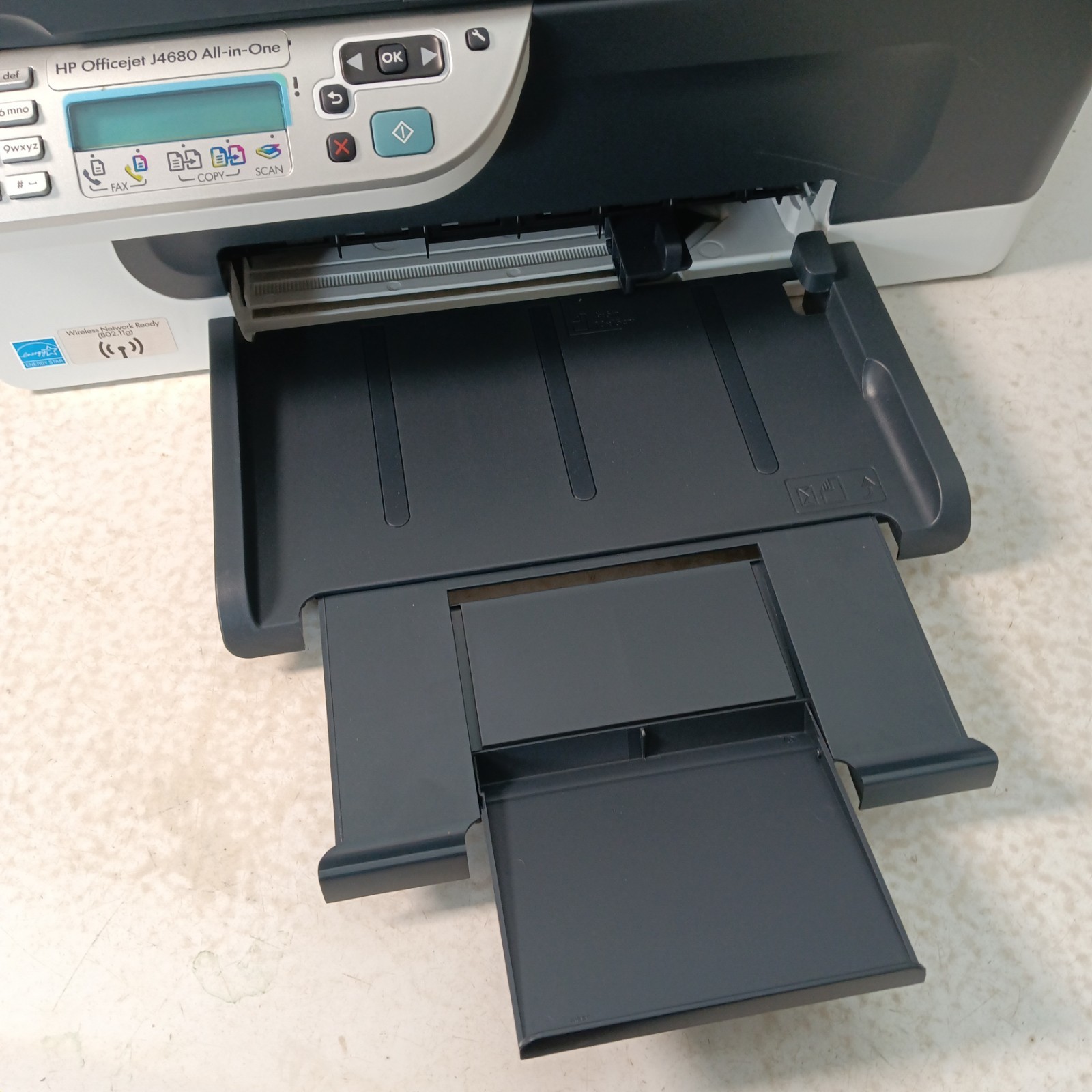 HP Officejet J4580 All-in-One Inkjet Print Copy Scan Fax w/ Cords, Manuals, Soft