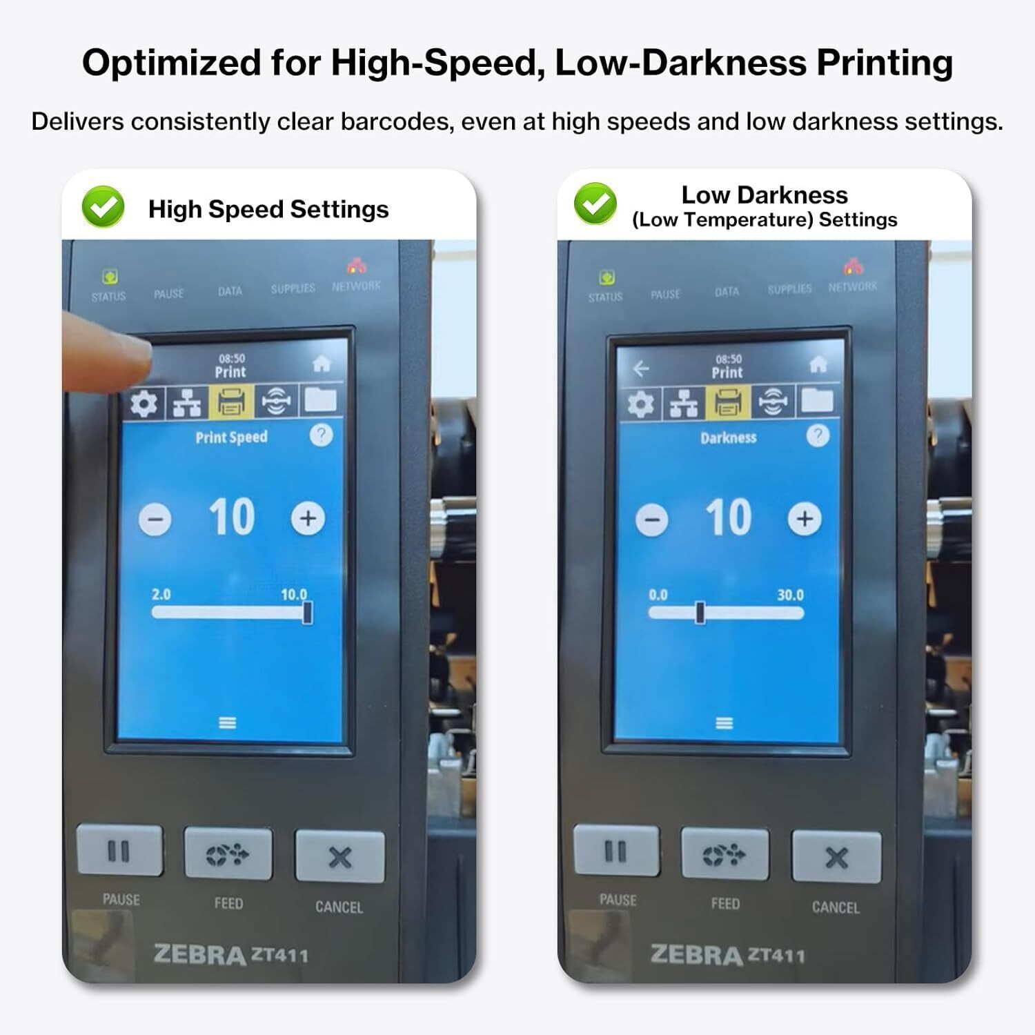 2X P1058930-009 Premium Printhead for Zebra ZT410 ZT411 Thermal Printer 203dpi,