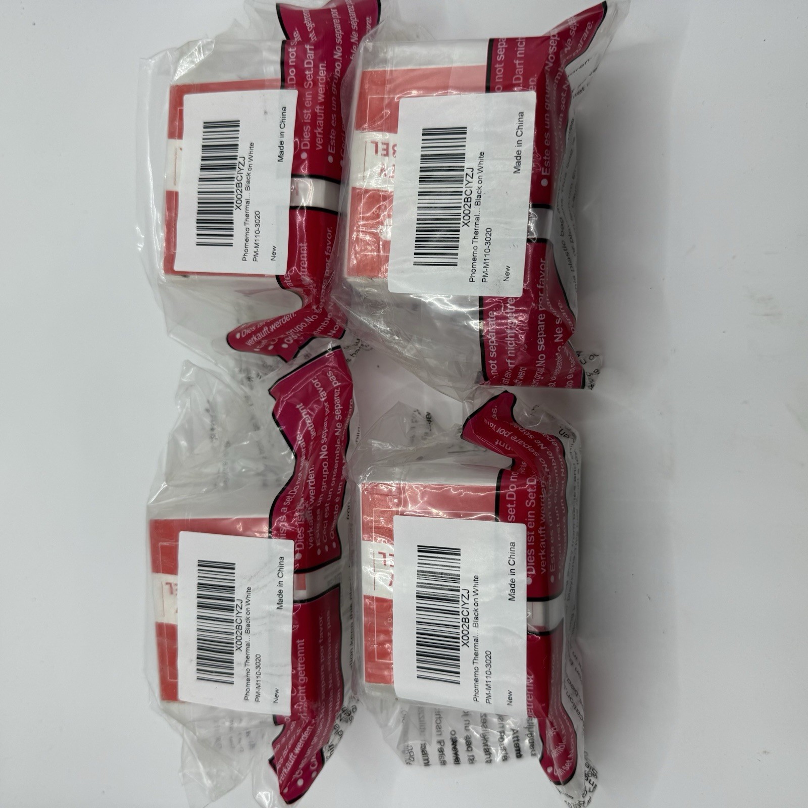 Phenomenon Thermal Labels 4 Rolls M110/M220/M221/M120/M200 30×20