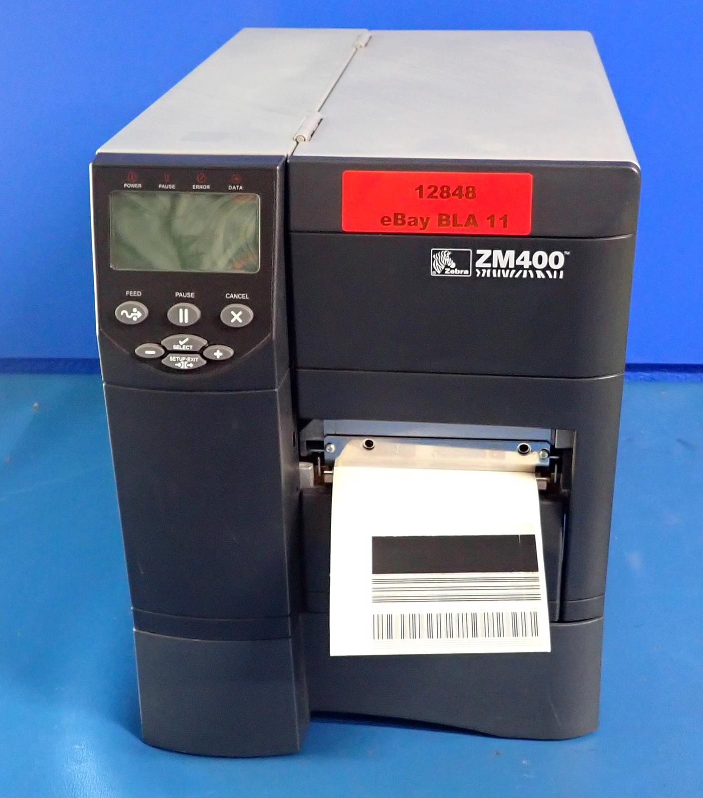 ZEBRA ZM400 Thermal Label Printer | 361,080″ Total Use | ZM400-3001-0000T