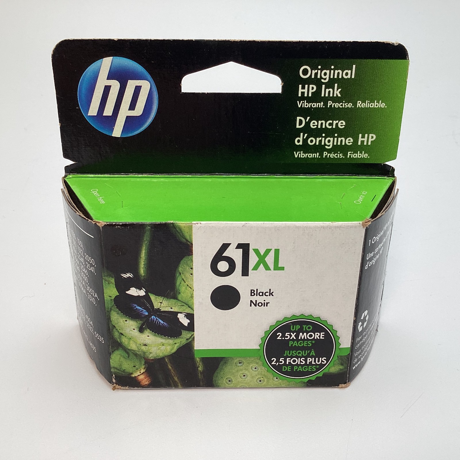 HP 61XL (CH563WN) Original High Yield Black Ink Cartridge Expired JUN 2023