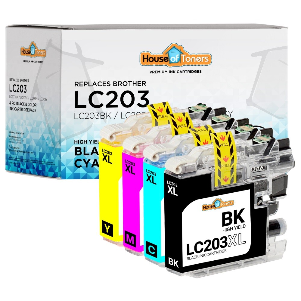 LC203 LC-203 XL Ink Cartridges for Brother MFC-J4320DW MFC-J4420DW MFC-J4620DW