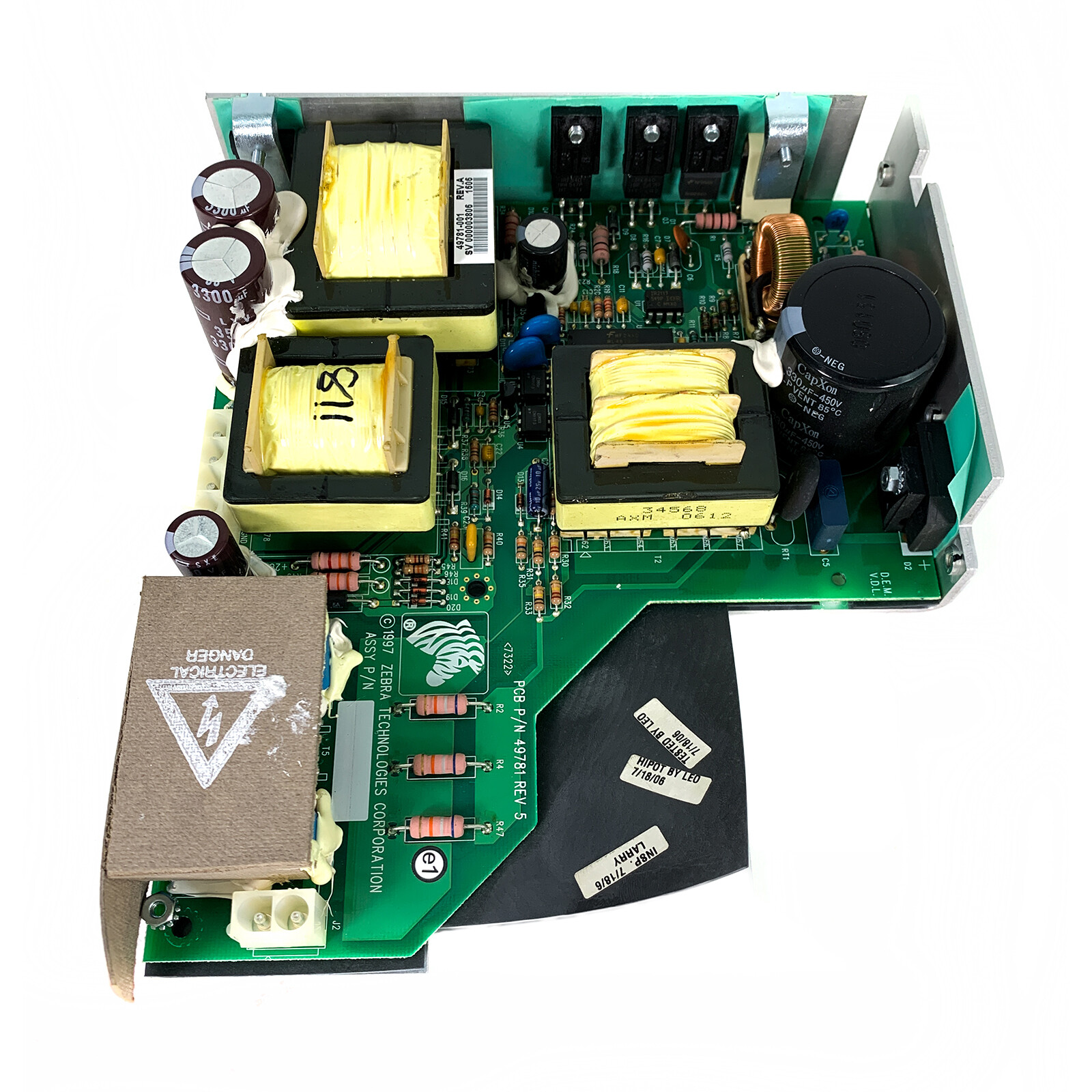 Genuine Zebra Power Supply Board 49781-001 Rev.A for 140Xi3 Plus Label Printers