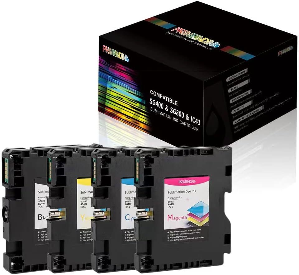 For Sawgrass Virtuoso SG400 SG800 Ultra High Definition dye sublimation ink set