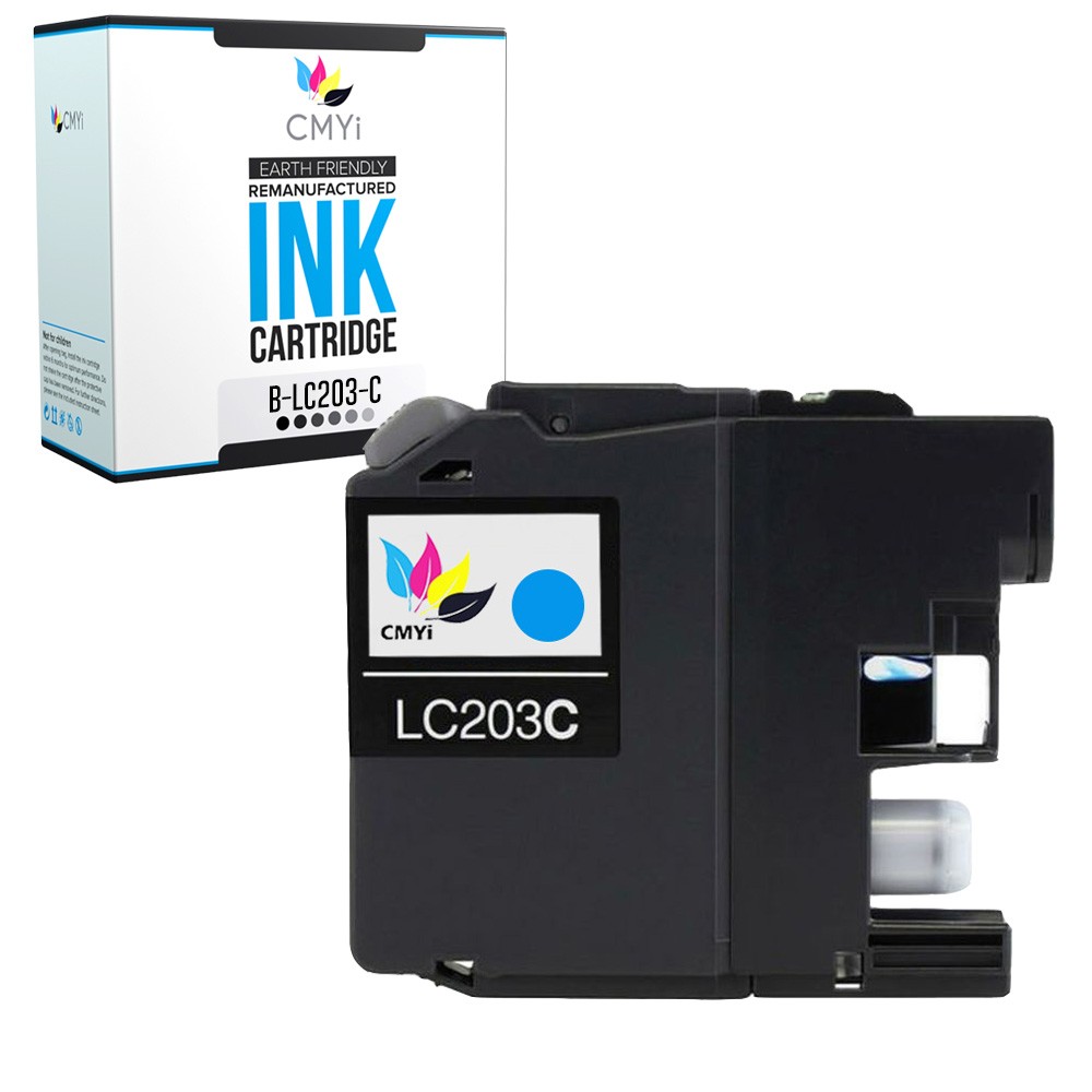 CMYi Compatible LC203 Cyan Ink Cartridge for Brother MFC-J4320DW J4420DW J5520DW
