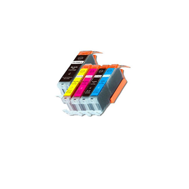 5 Pack Ink Cartridges + smart chip for Canon PGI-250XL CLI-251XL MG5420 MG5400