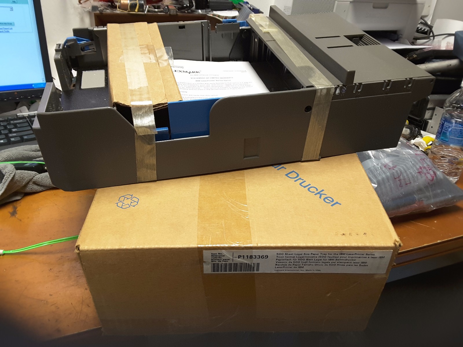 LEXMARK P1183369 IBM LASER PRINTER PAPER TRAY NEW IN BOX RARE $99