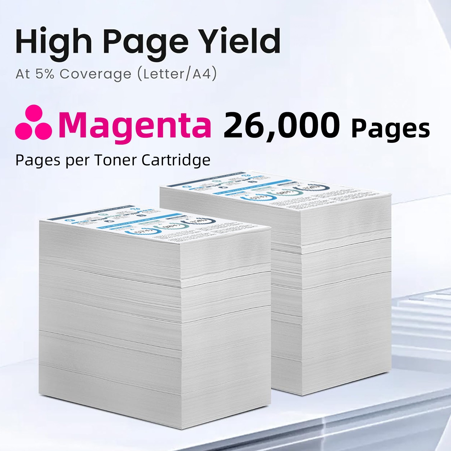 73D0HM0 Magenta Toner Cartridge Compatible for Lexmark CS943 CS943de Printer