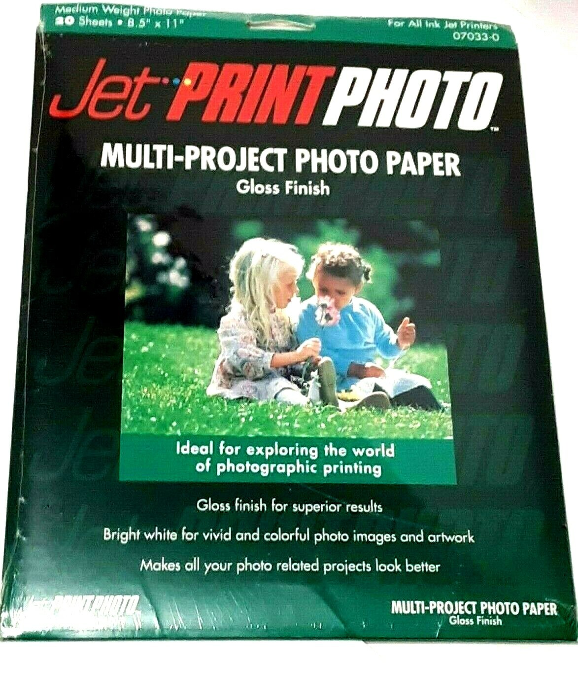 Jet Print Photo Muti-Project Paper Gloss Finish Medium 07033-0 Ink Jet Print