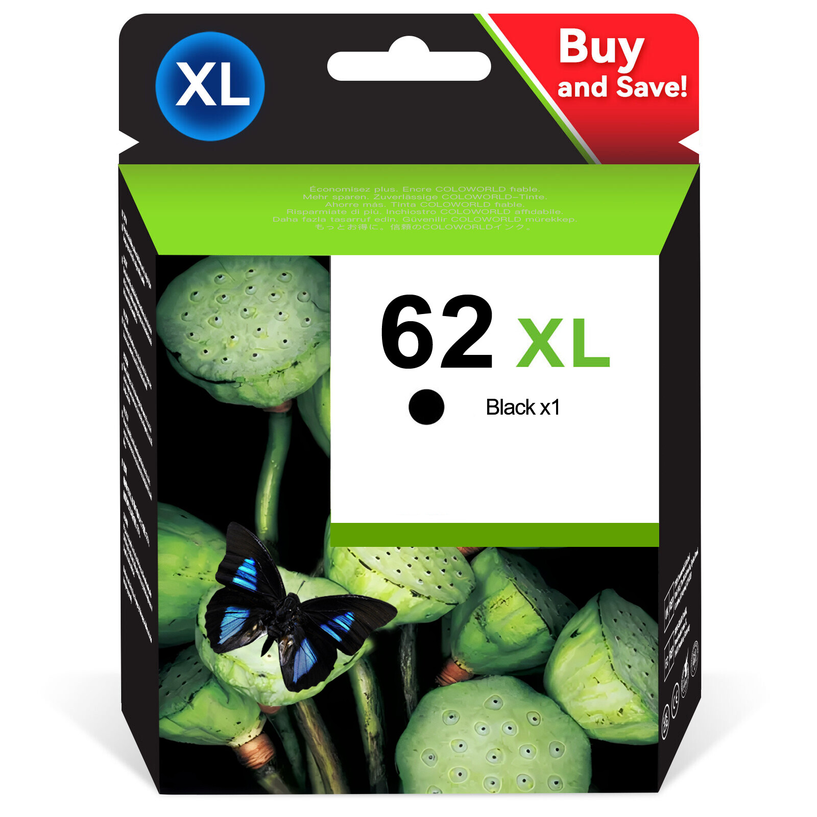 62XL Ink Cartridge for HP Envy 5540 5545 5640 5660 OfficeJet 200 5540 5644 5740