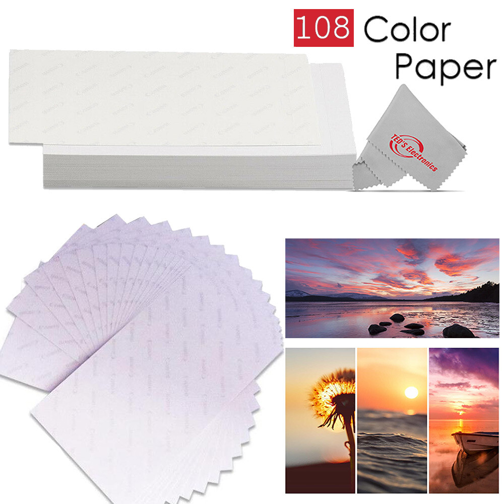 Bundle: Canon SELPHY CP1500 Compact Photo Printer White with KP-108IN Paper Set