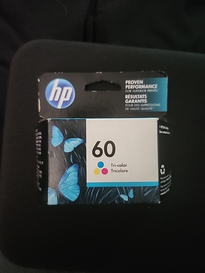 HP 60 Tri-Color Ink Cartridge DeskJet -Exp 08/2017- HP Deskjet/Envy/PhotoSmart