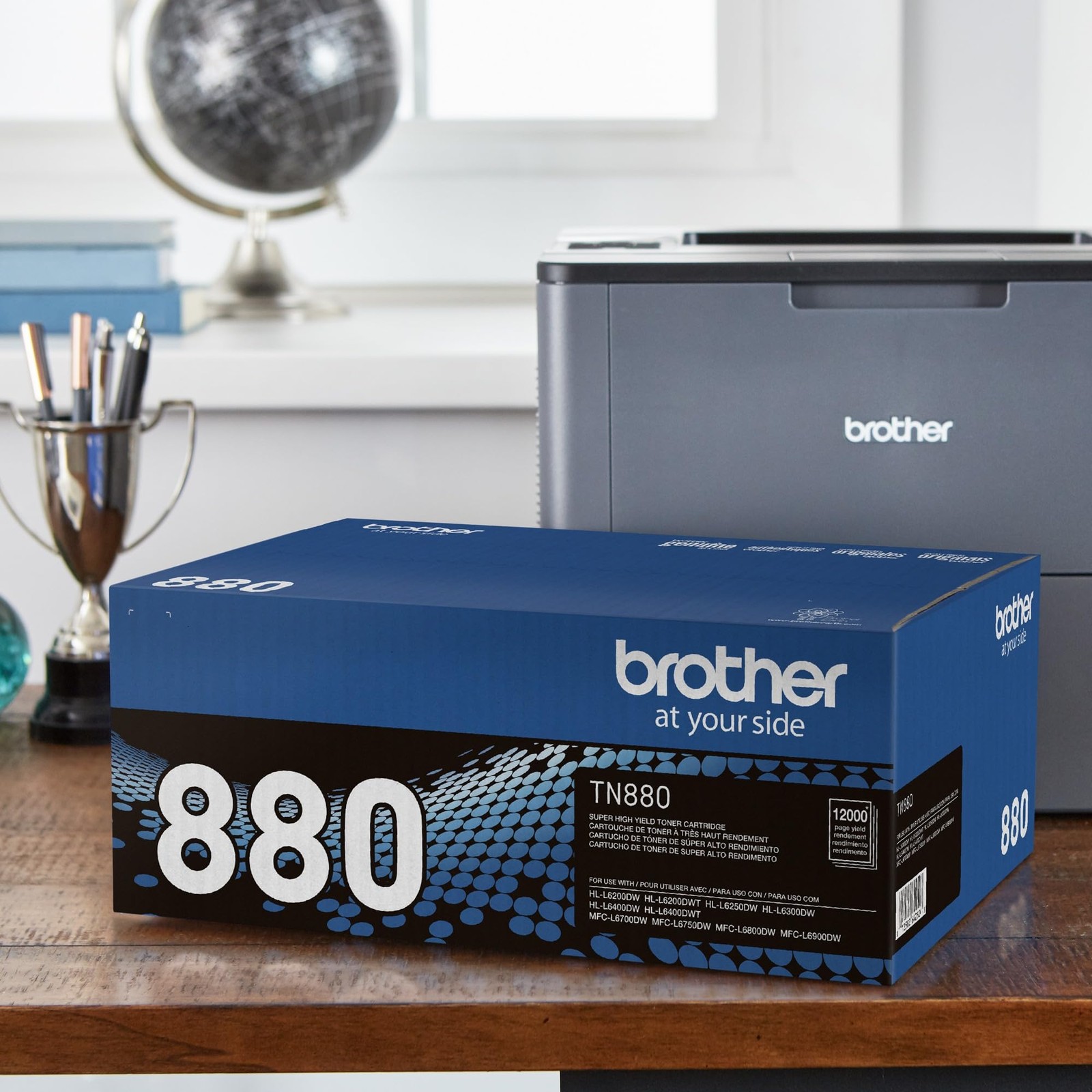 Brother Genuine Super High Yield Toner Cartridge, TN880, Pack of 1, Black