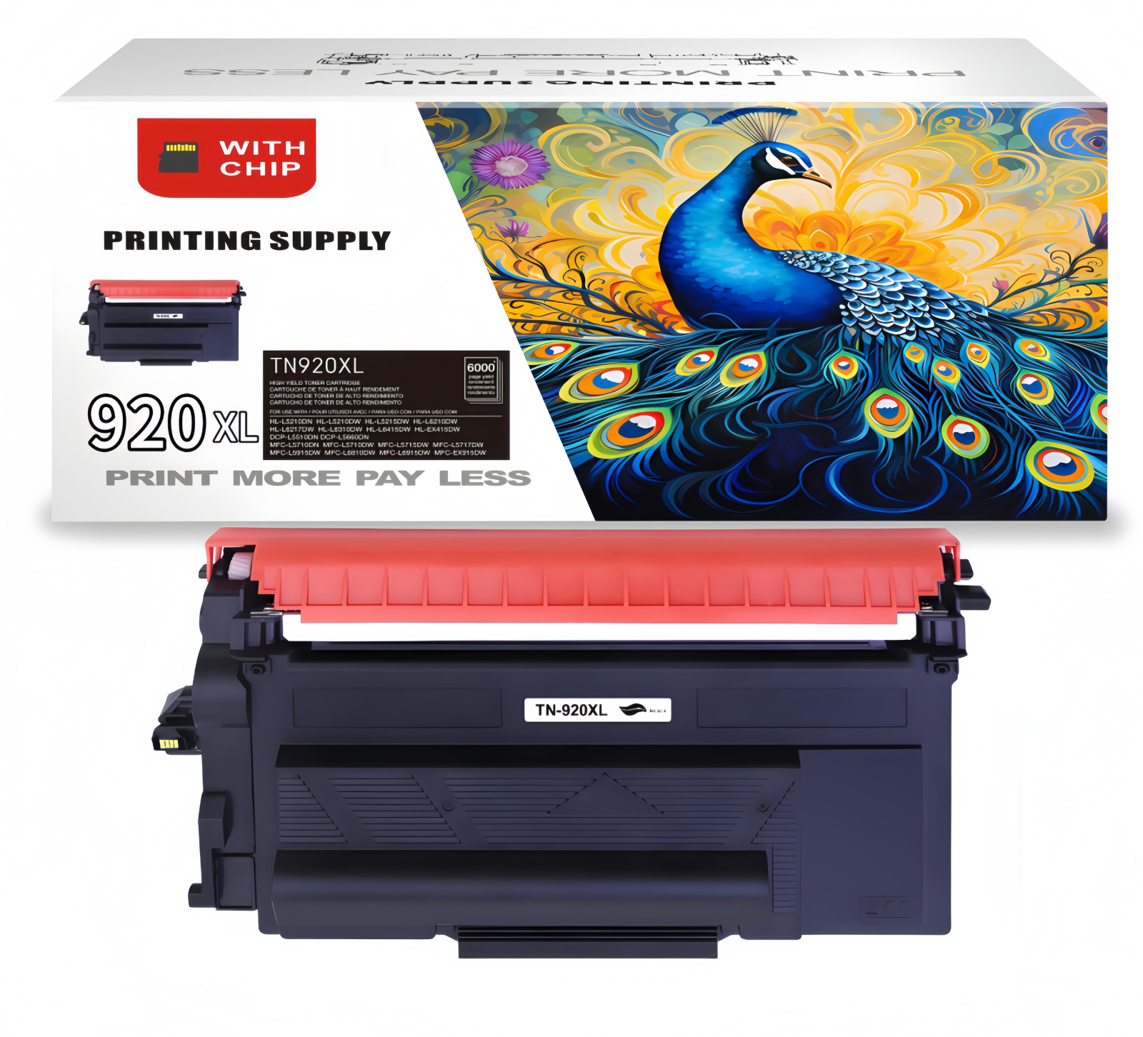 1 PK TN920XL Toner Compatible for Brother TN920 TN920XL HL-L6217 L6310 EX415