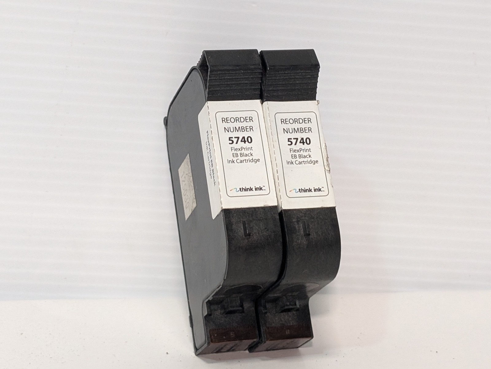 Pair of Think Ink 5740 FlexPrint EB Black Ink Cartridges, As Shown