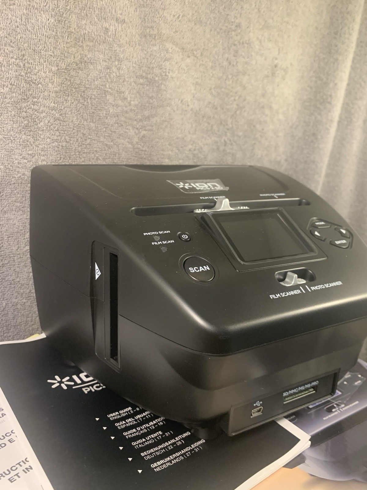 ION Pics 2 SD Photo Slide & Film Scanner As Shown Tested