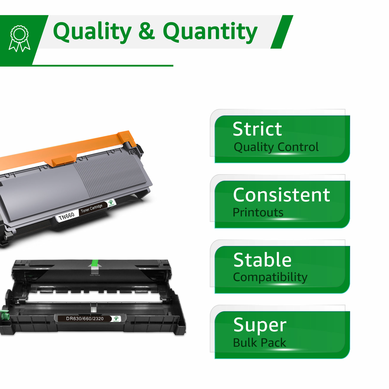 TN660 Toner DR630 Drum for Brother TN630 MFC-L2700DW HL-L2300D DCP-L2520DW Lot
