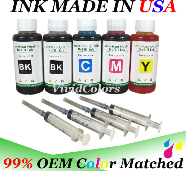 500ml 4 color bulk refill ink for hp dell canon brother lexmark printers