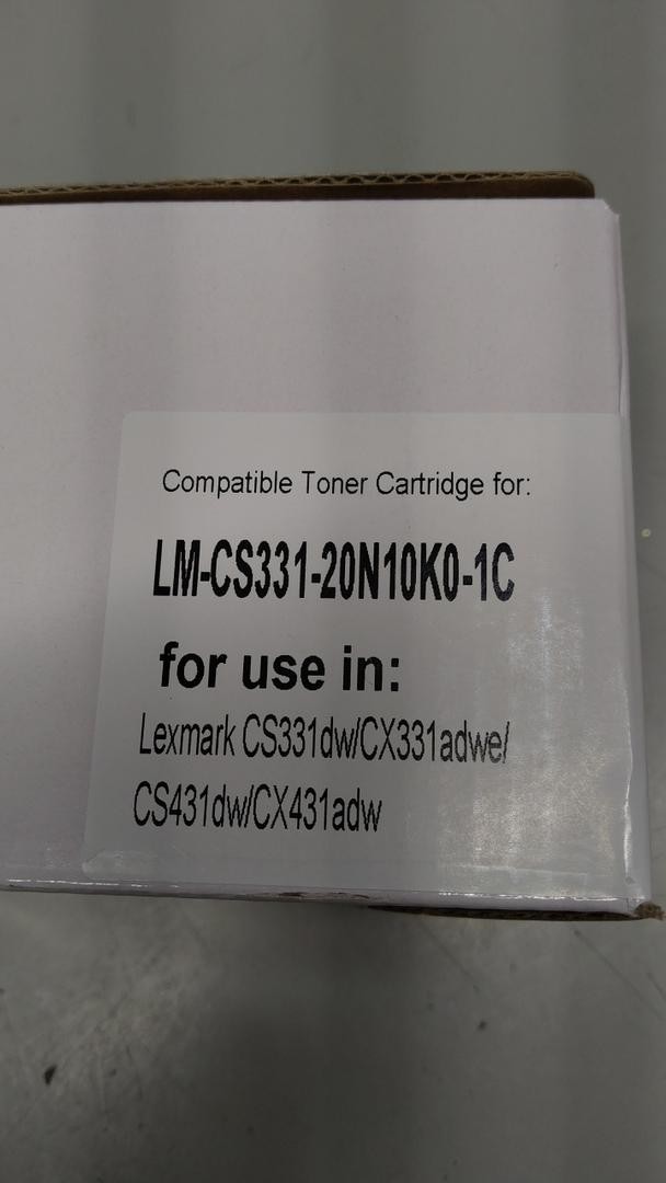 CS331 CX331 Toner Cartridge (with Chip) Replacement for Lexmark 20N10 20N10K0 20