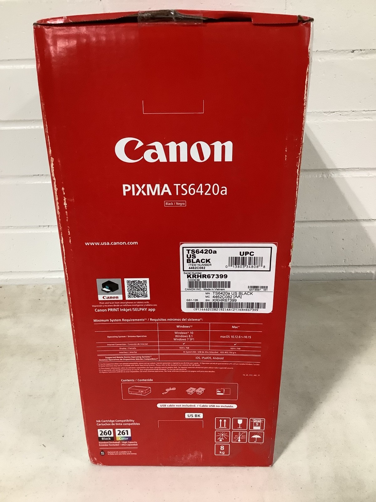 Canon PIXMA TS6420a Wireless All-In-One Inkjet Printer – Black