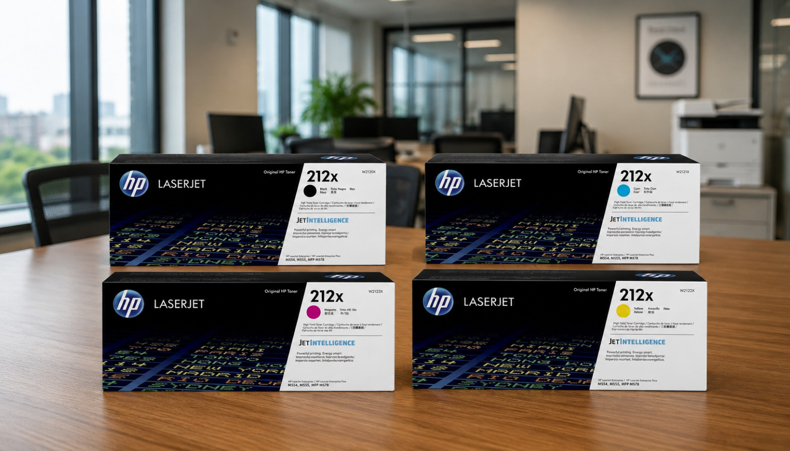 HP 212X 4 Pack High Yield Toner Cartridges BK-C-M-Y Factory Sealed Fast Shipping