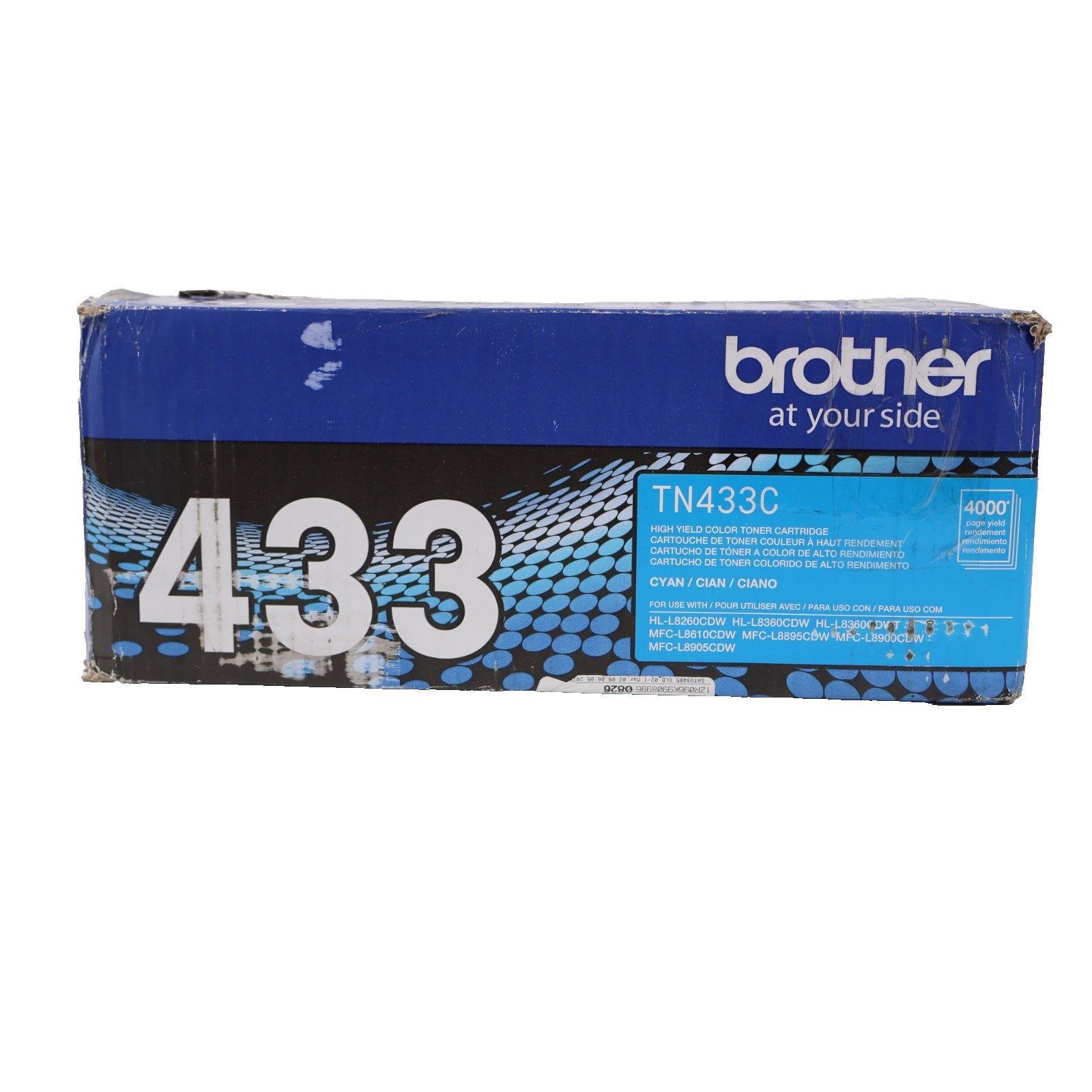 Brother TN433C Cyan Toner Cartridge Genuine OEM High Yield OPEN POUCH UNUSED