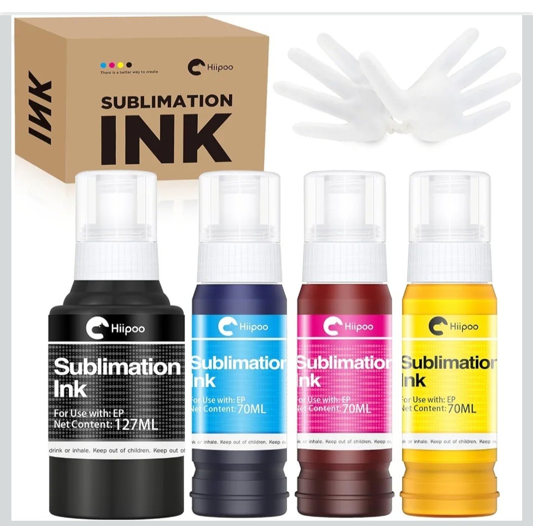 Hiipoo Sublimation Ink Refilled Bottles Compatible for ET2400 ET-2800 ET2720…