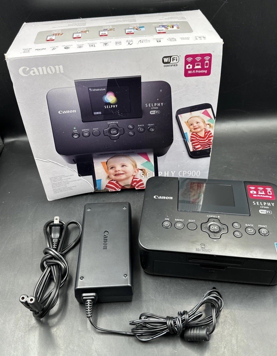 Canon SELPHY CP900 Black Compact Photo Printer No Memory Card PARTS ONLY