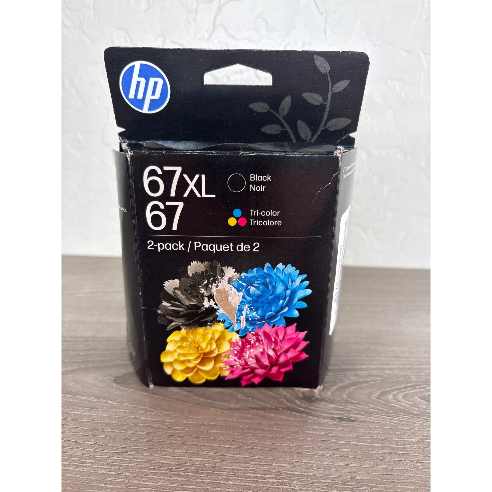 HP 67XL Black- 67 Tri-Color 2 Pack OEM Genuine Ink- Expires Jan 2027- NEW