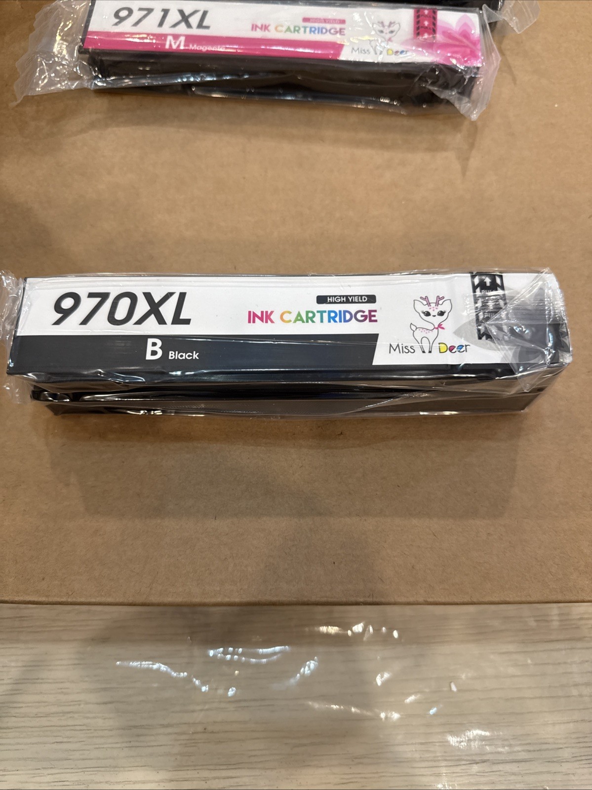 970XL Black Compatible Ink Replacement for HP 970 970 XL & 971XL 3 Colors