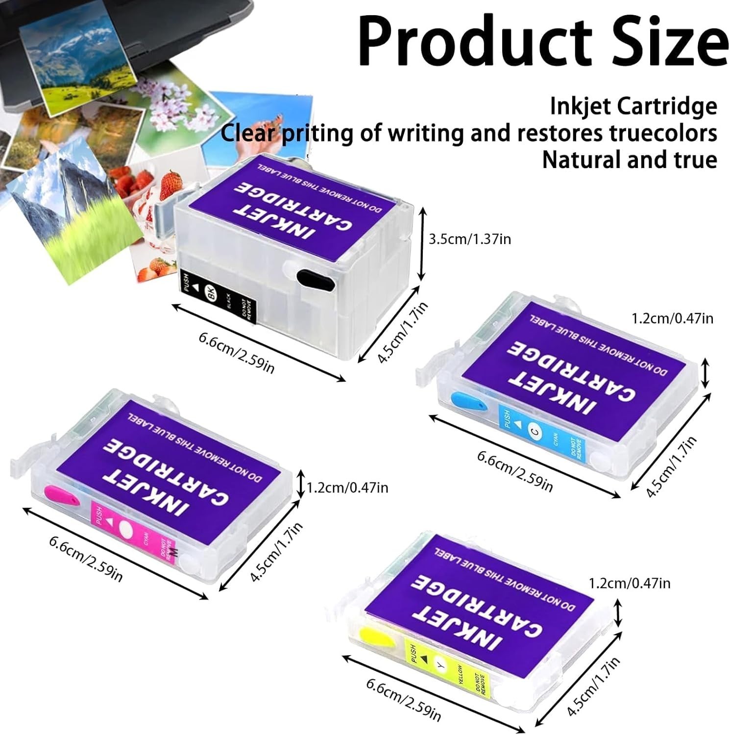 Sublimation Ink Refill Bottles for WF-7720 WF-7710 WF-7620 WF-7610 WF-7210 WF…