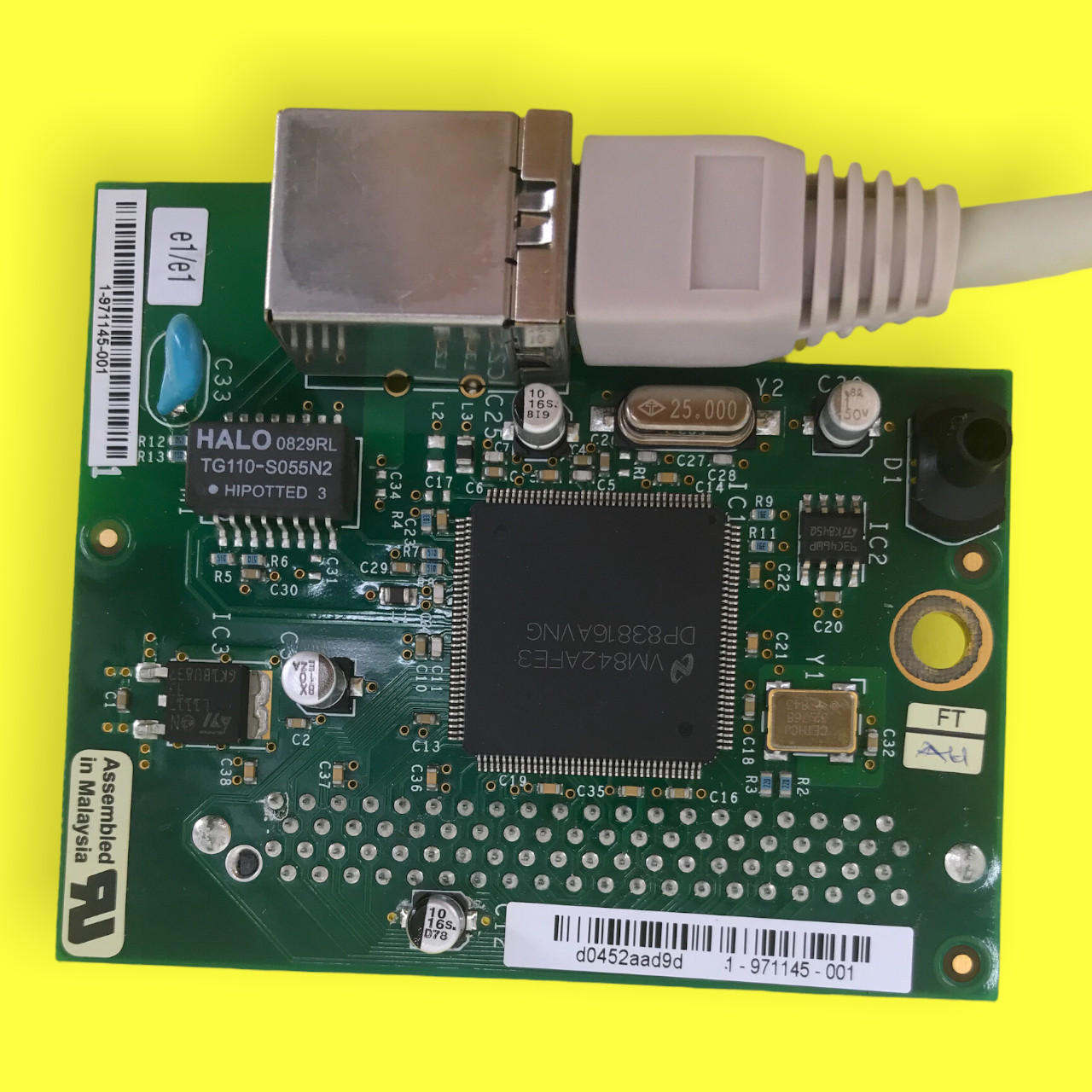 Intermec 1-971145-001 EasyLAN Ethernet Interface x PM4i 1-975569-00 1-971645-80
