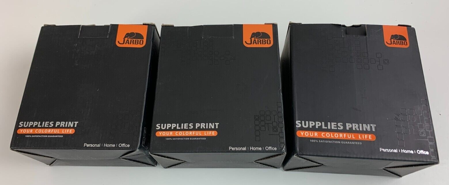 Jarbo Ink Cartridges LOT 3 BOXES Home Office Supplies Print EXPIRED 2021 NEW NIB