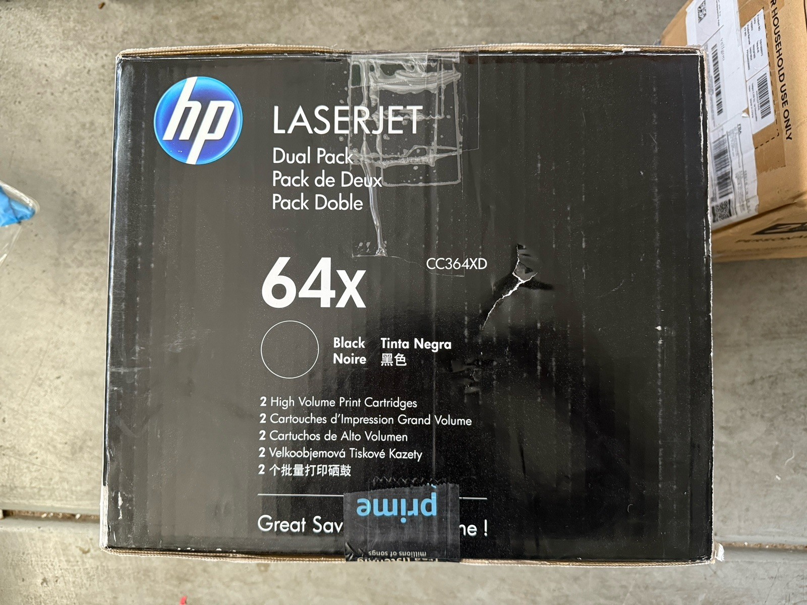 Genuine HP LaserJet 64X High Yield Black Toner Cartridge Dual Pack – CC364XD