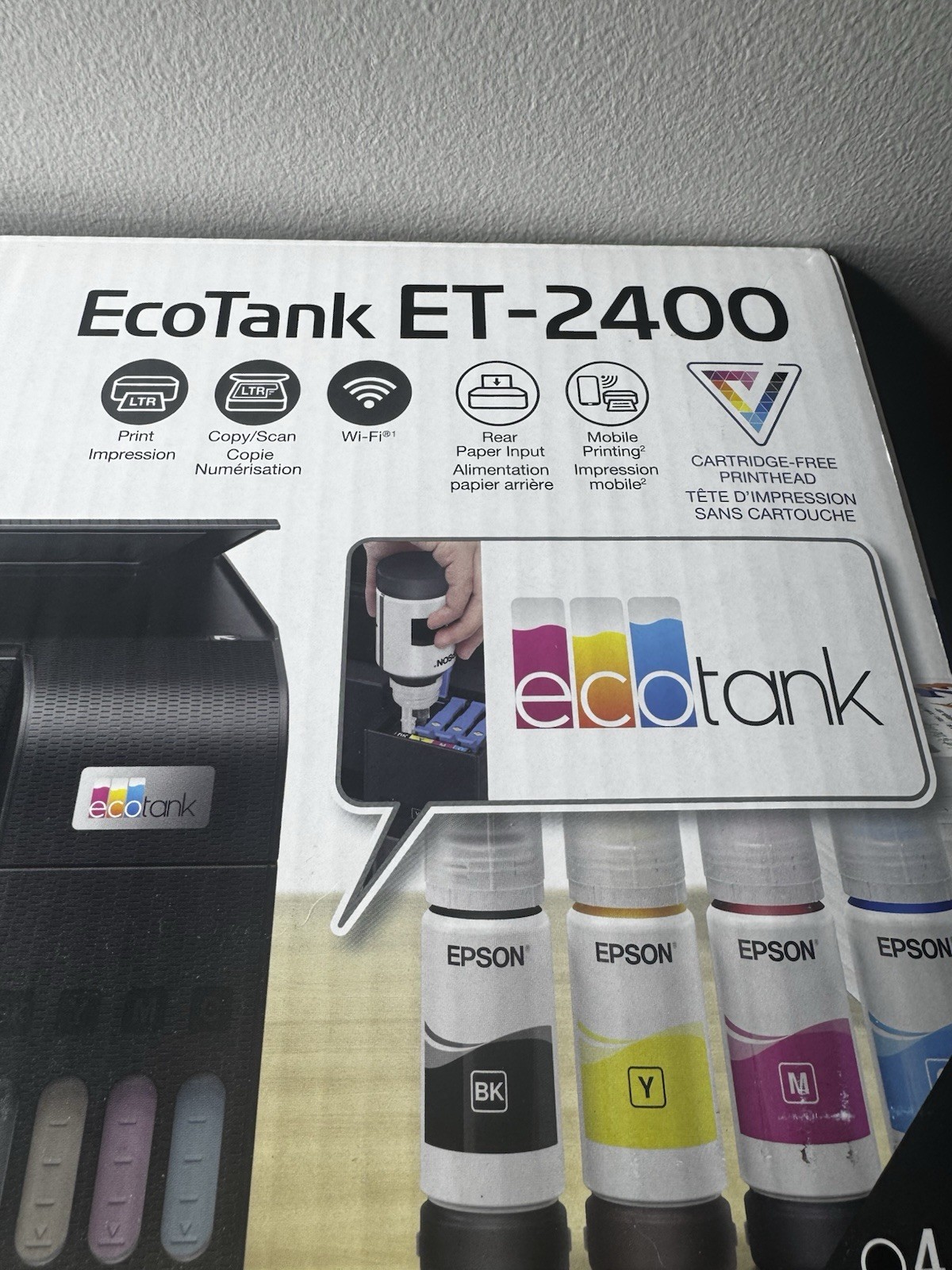 EcoTank C11CJ67201 ET-2400 Wireless Color Printer