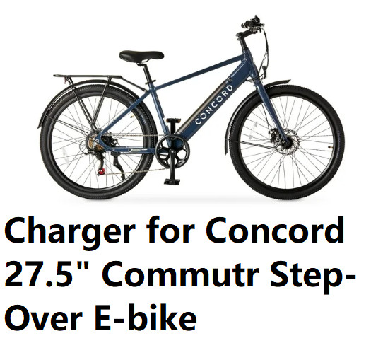 🔥power supply battery Charger for Concord 27.5″ Commutr Step-Over electric bike