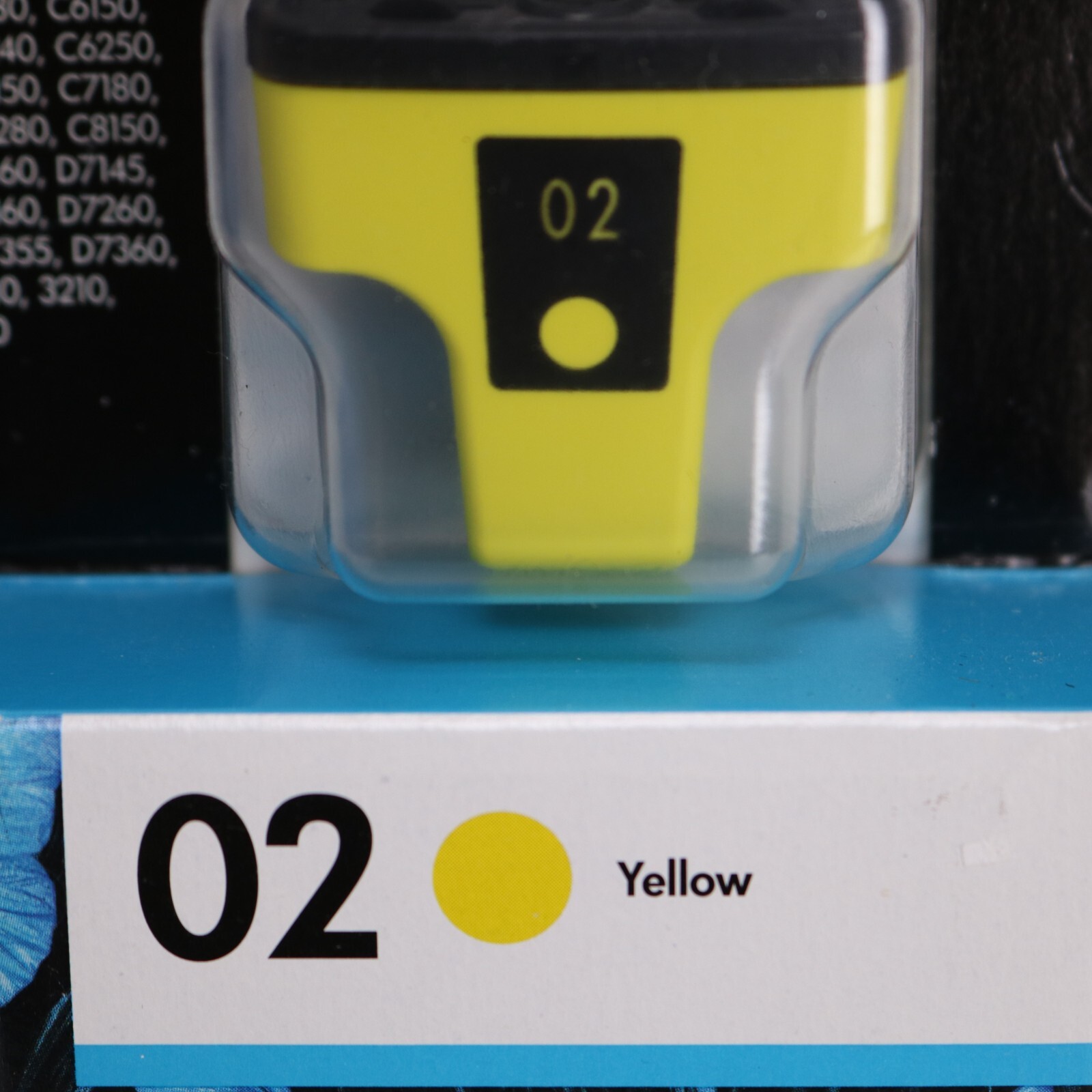 HP 02 Yellow Printer Ink * Hewlett-Packard OEM * New Sealed * Exp Dec 2015