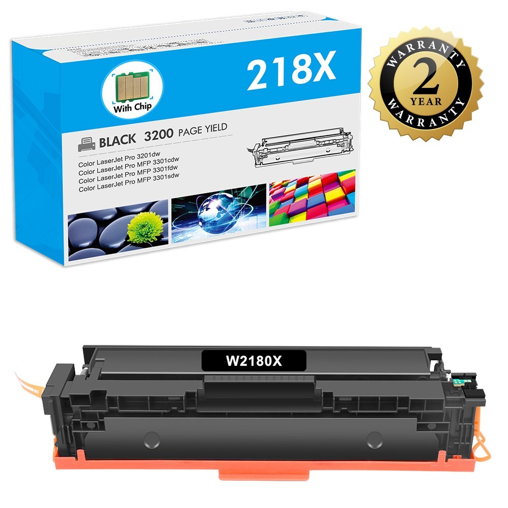 218A 218X Toner Cartridge w/Chip For HP W2180A W2180X 3201dw 3301cdw 3301fdw LOT