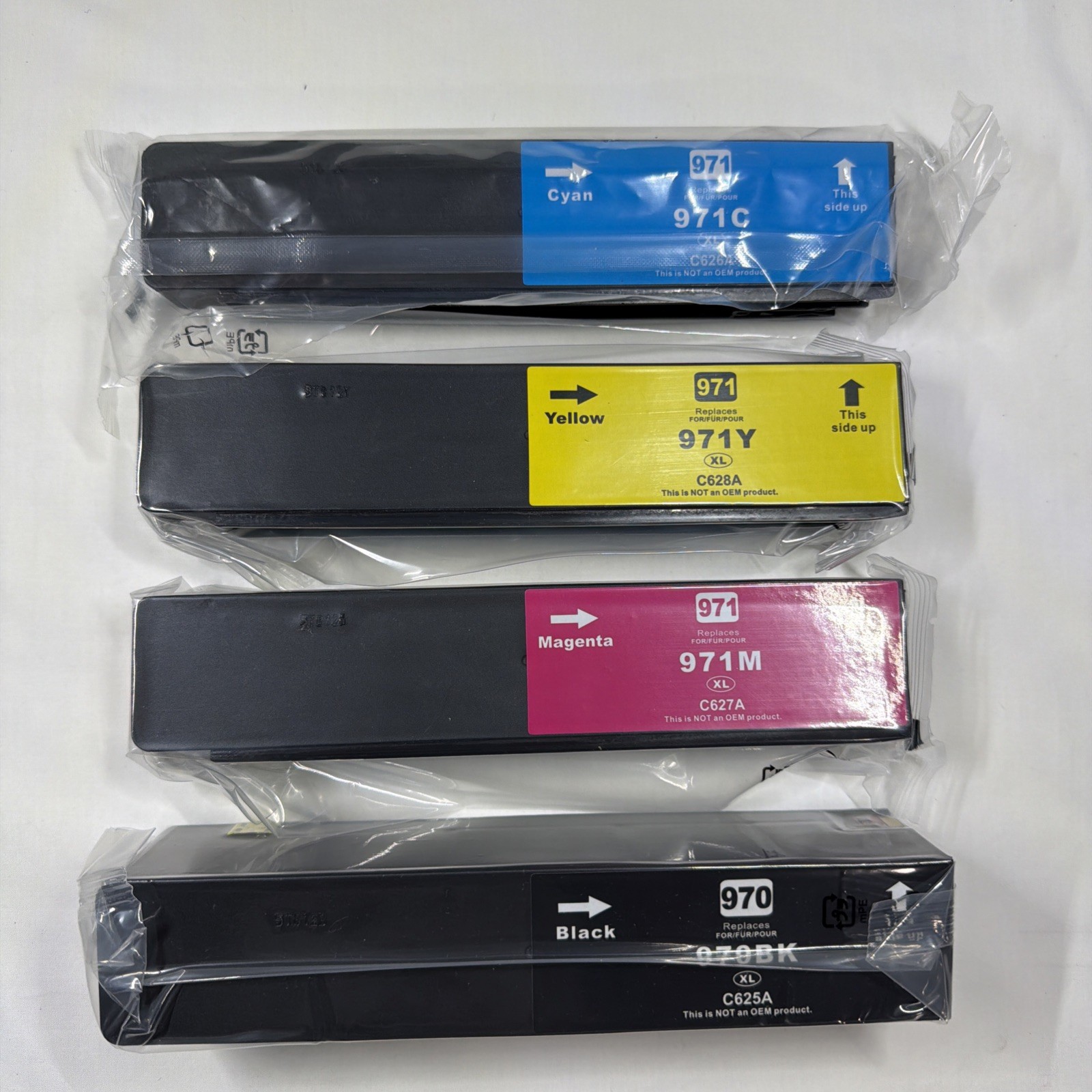 970XL 971XL Ink Cartridges High Yield 4 Pack For HP 970XL 971XL (B, C, M, Y )
