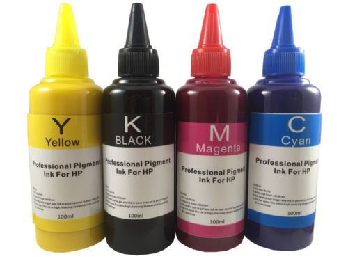 4x100ML Pigment Refill Ink for HP 950 951 932 933 Refillable cartridges/CISS 400