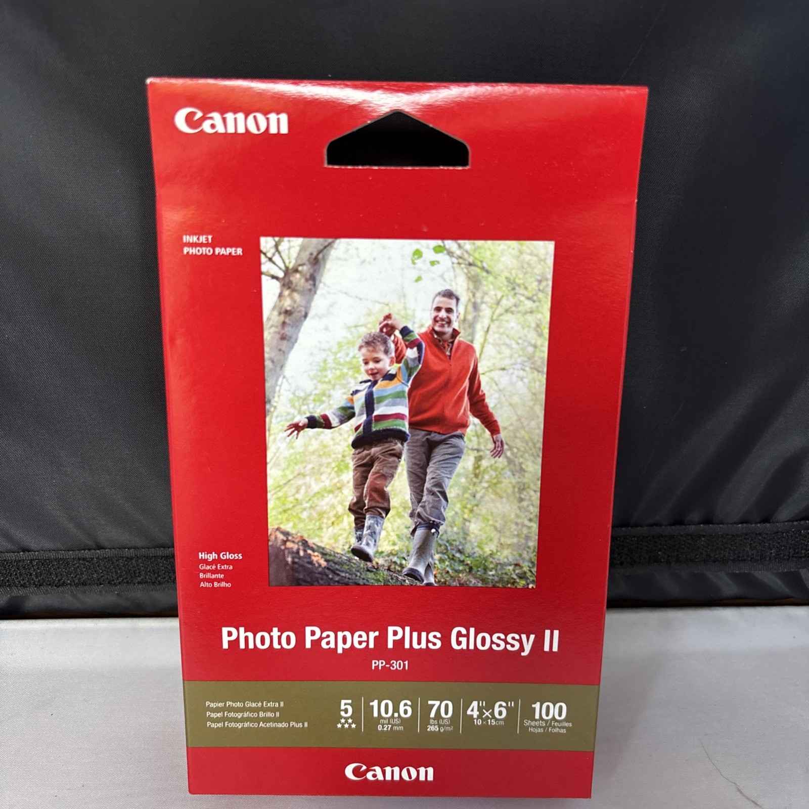 Canon Photo Paper Plus Glossy II PP-301 4×6 100 sheets Inkjet High Gloss