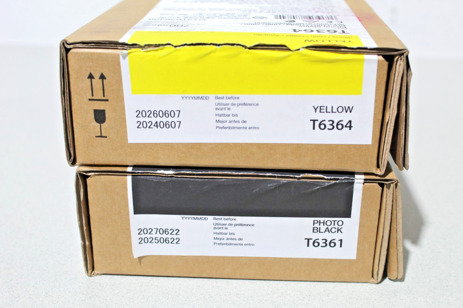 Epson Ink Cartridges for Stylus Pro Sealed ink 8 colors 2026 Expiration dates