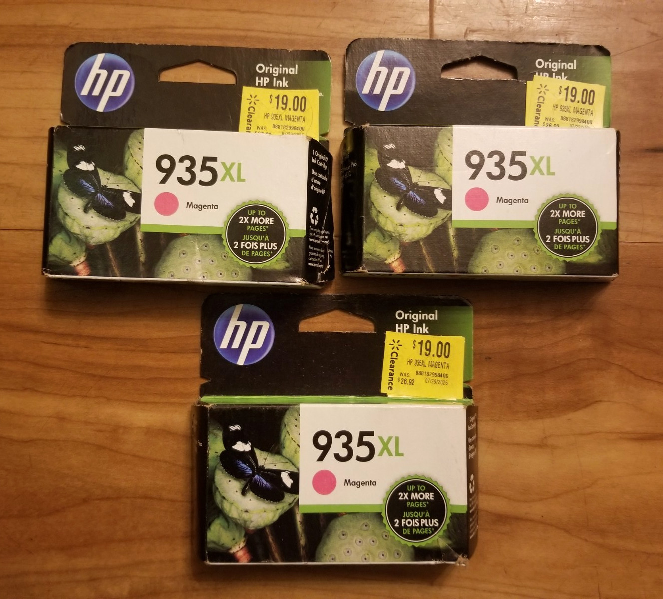 HP 935XL Ink Magenta EXP. 04/2023 *3 PACK*