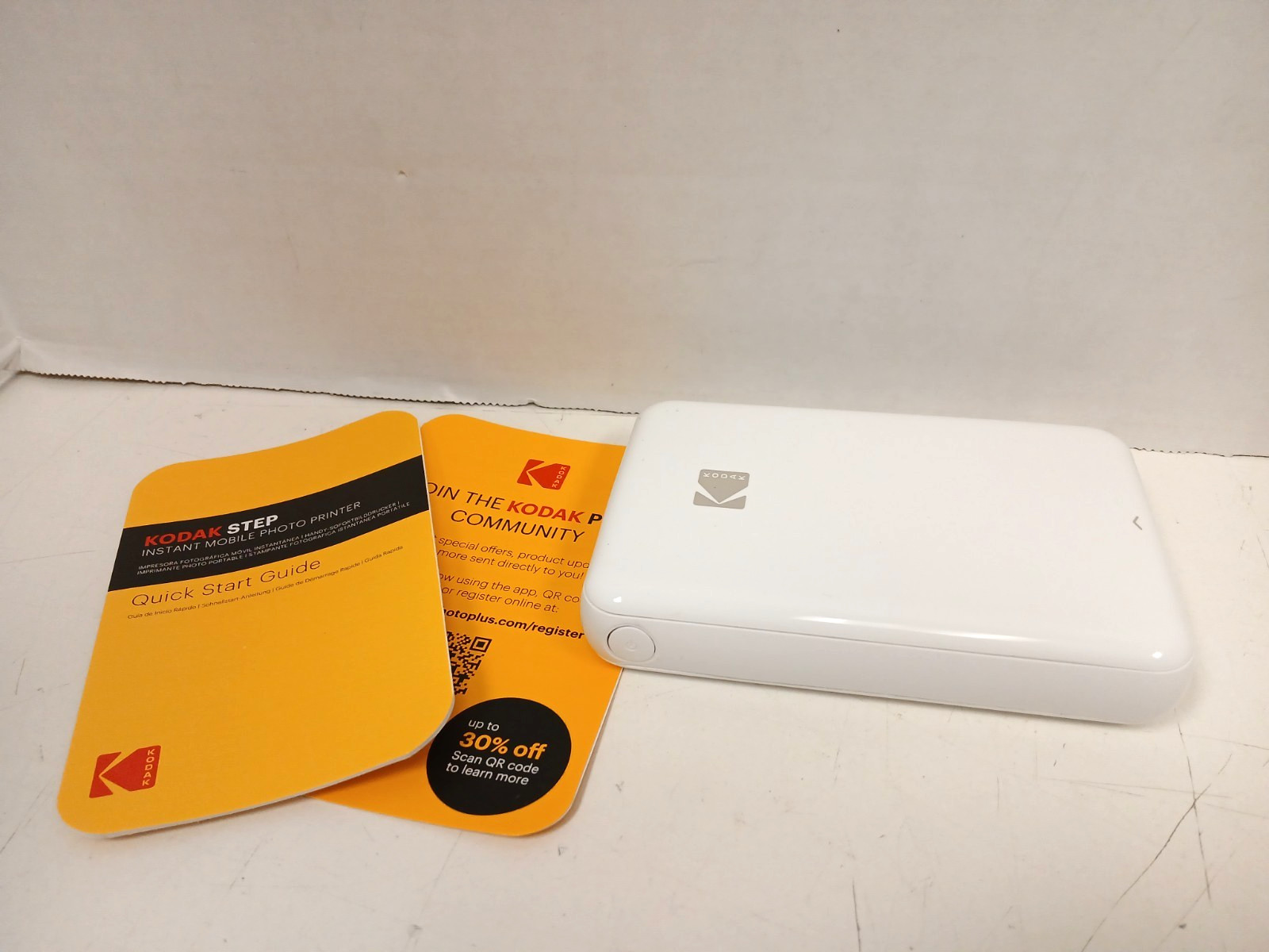 Kodak Step Instant Mobile Photo Printer **UNTESTED** – NO BOX